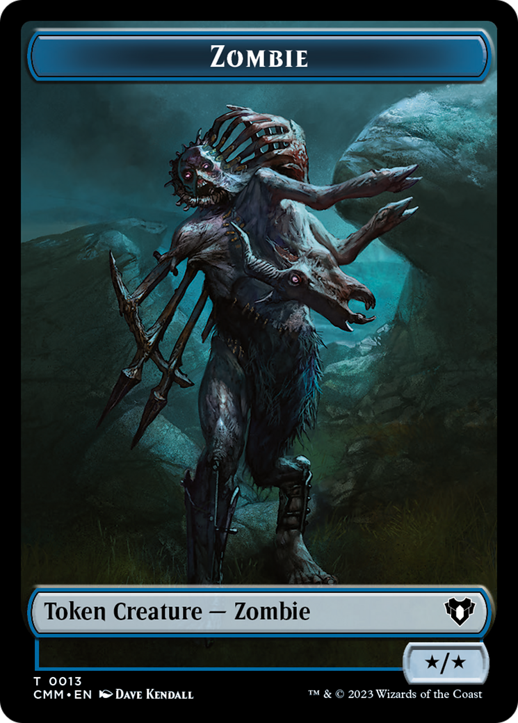 Zombie Token (13) [Commander Masters Tokens] | Cracking-Singles