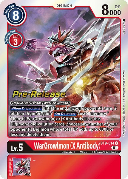 WarGrowlmon (X Antibody) [BT9-014] [X Record Pre-Release Promos] | Cracking-Singles