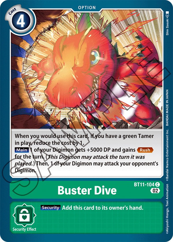 Buster Dive [BT11-104] [Dimensional Phase] | Cracking-Singles