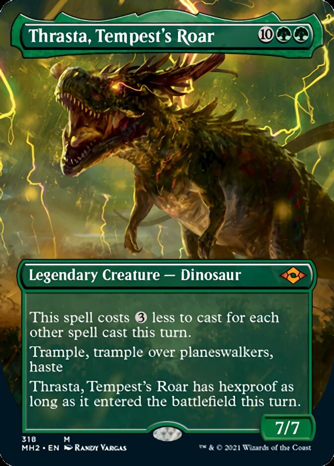 Thrasta, Tempest's Roar (Borderless Alternate Art) [Modern Horizons 2] | Cracking-Singles