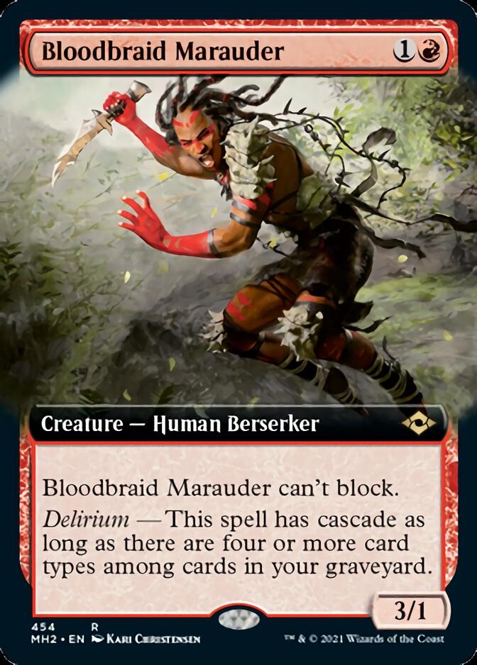 Bloodbraid Marauder (Extended Art) [Modern Horizons 2] | Cracking-Singles