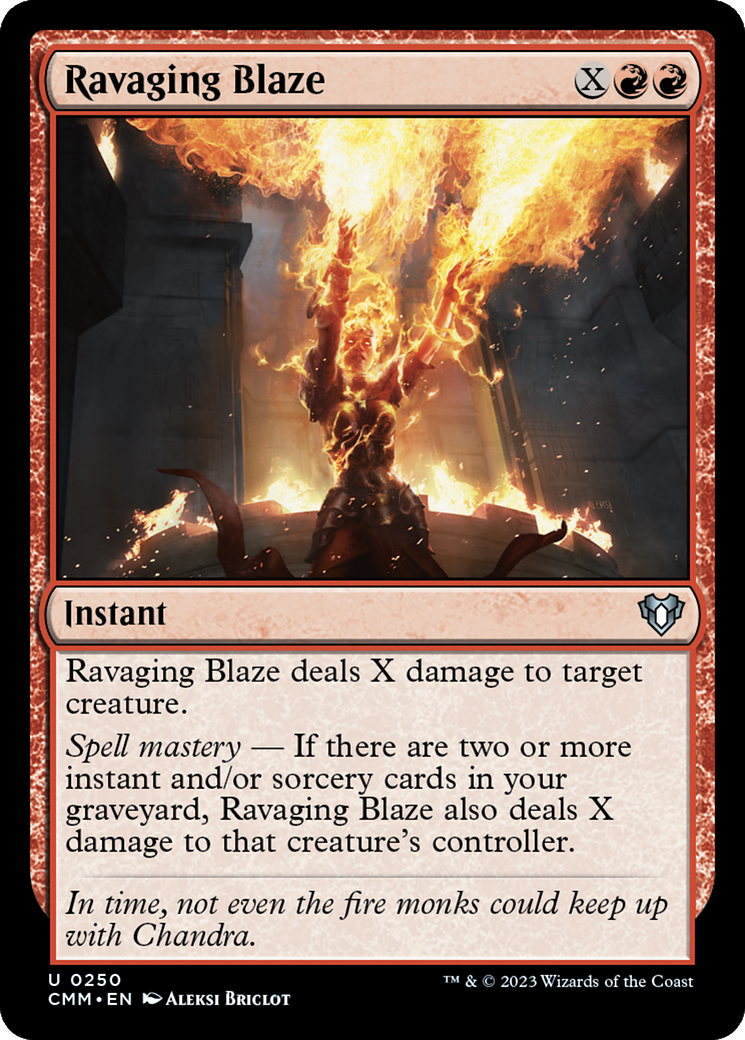 Ravaging Blaze [Commander Masters] | Cracking-Singles