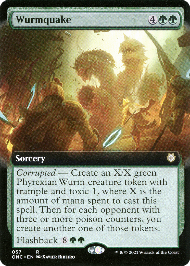 Wurmquake (Extended Art) [Phyrexia: All Will Be One Commander] | Cracking-Singles