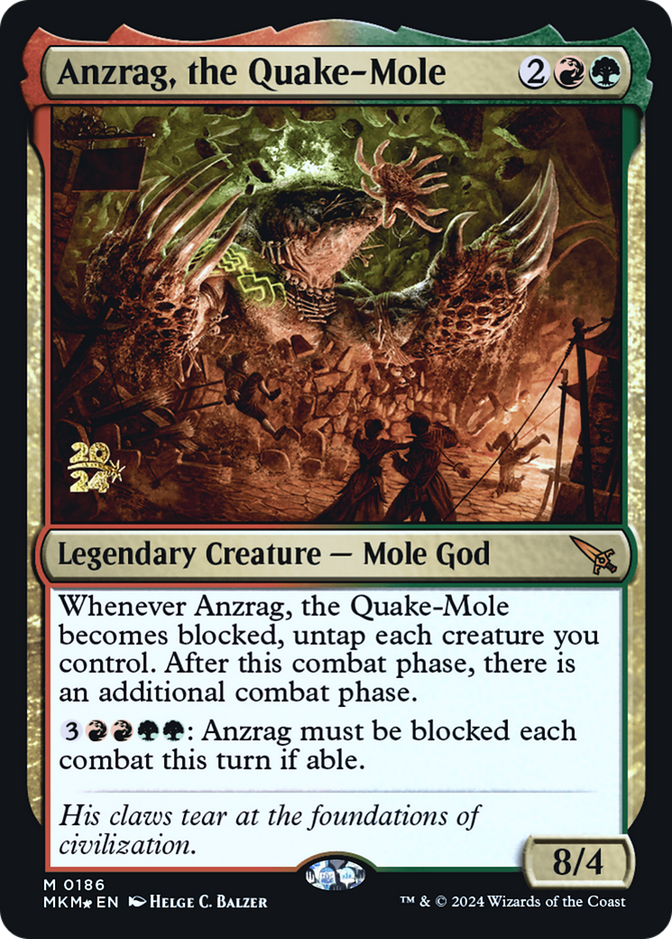 Anzrag, the Quake-Mole [Murders at Karlov Manor Prerelease Promos] | Cracking-Singles