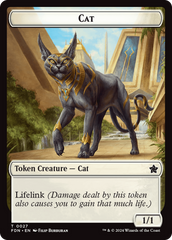 Cat (0027) // Phyrexian Goblin Double-Sided Token [Foundations Tokens] | Cracking-Singles