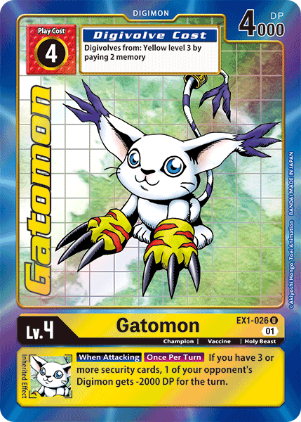 Gatomon [EX1-026] (Alternate Art) [Classic Collection] | Cracking-Singles