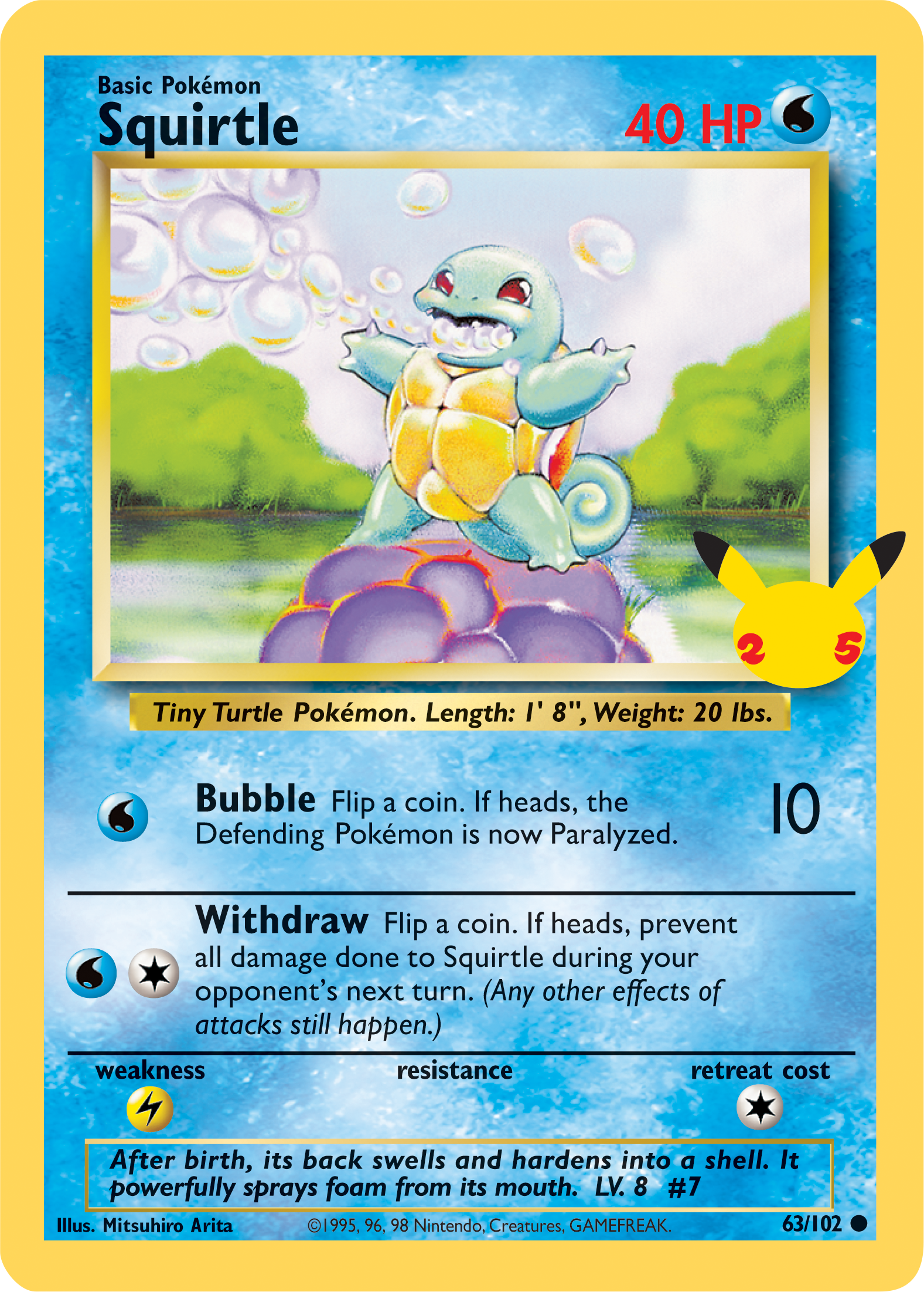 Squirtle (63/102) (Jumbo Card) [First Partner Pack] | Cracking-Singles