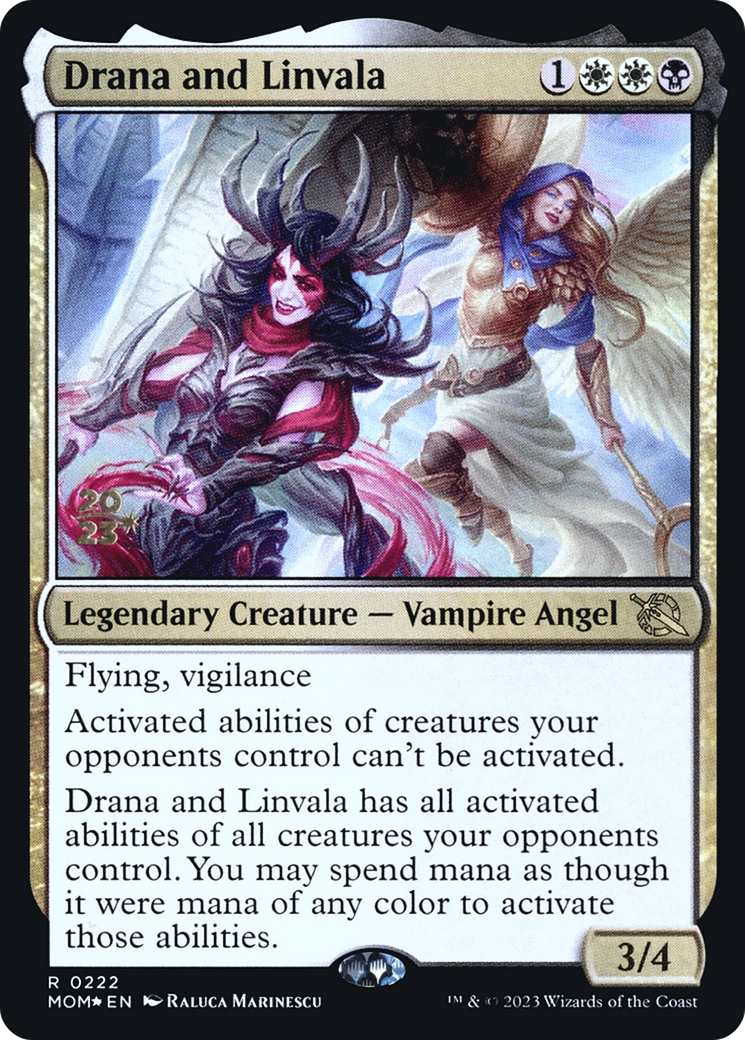 Drana and Linvala [March of the Machine Prerelease Promos] | Cracking-Singles