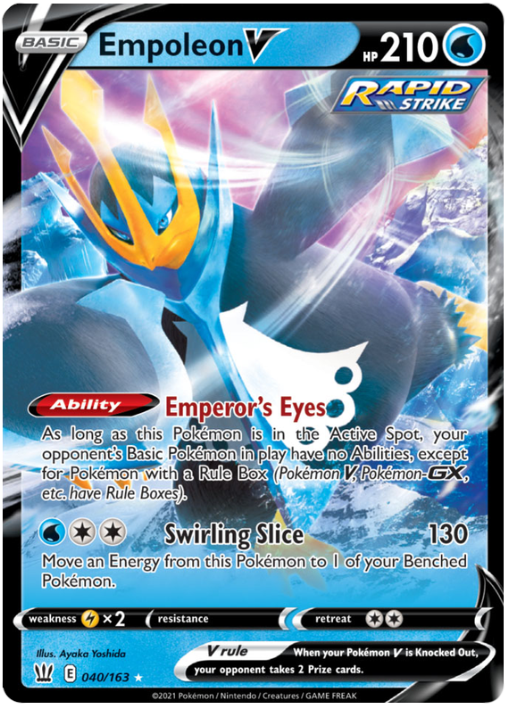 Empoleon V (040/163) [Sword & Shield: Battle Styles] | Cracking-Singles