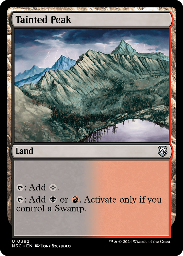 Tainted Peak (Ripple Foil) [Modern Horizons 3 Commander] | Cracking-Singles