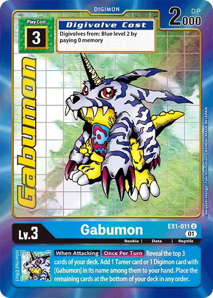 Gabumon [EX1-011] (Alternate Art) [Classic Collection] | Cracking-Singles