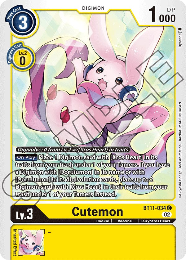 Cutemon [BT11-034] [Dimensional Phase] | Cracking-Singles