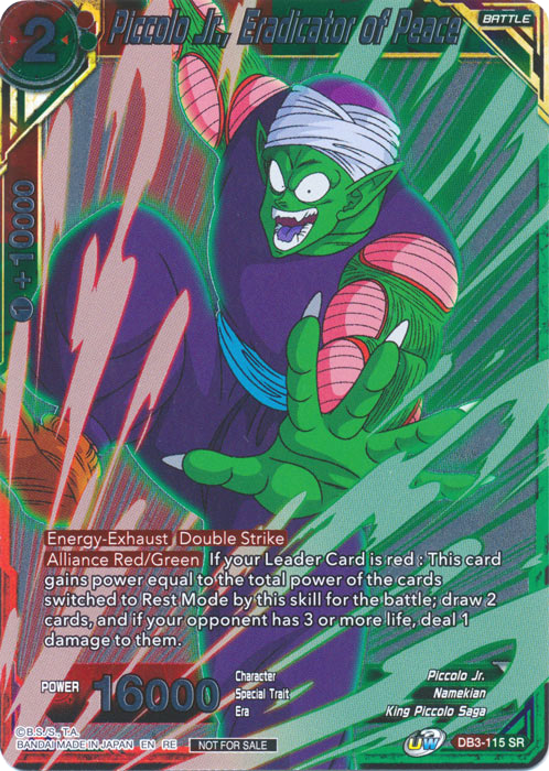 Piccolo Jr., Eradicator of Peace (Event Pack 09 - Alternate Foil) (DB3-115) [Tournament Promotion Cards] | Cracking-Singles