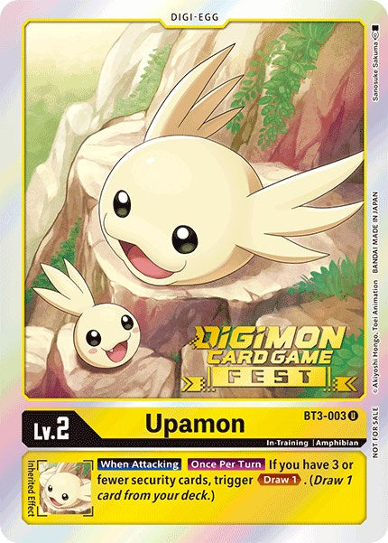 Upamon [BT3-003] (Digimon Card Game Fest 2022) [Release Special Booster Promos] | Cracking-Singles