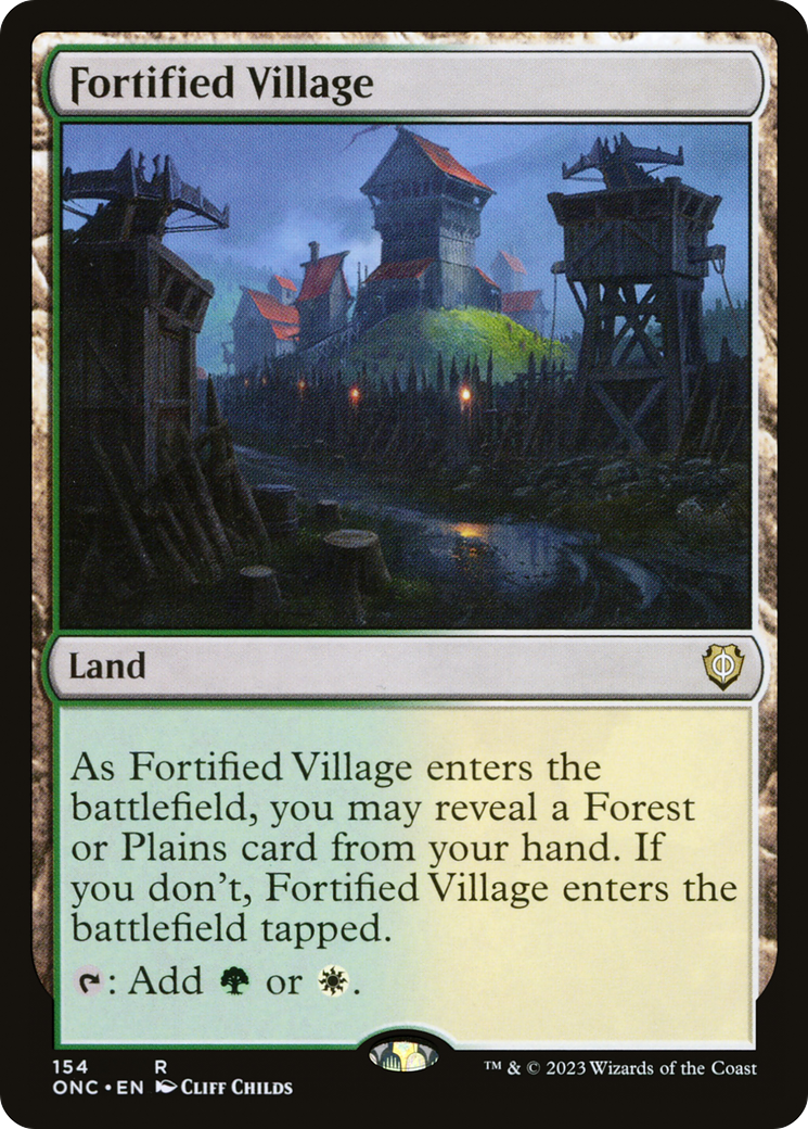 Fortified Village [Phyrexia: All Will Be One Commander] | Cracking-Singles