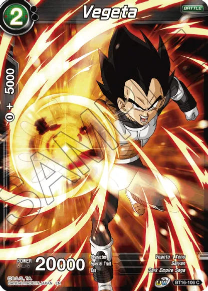 Vegeta (BT16-106) (BT16-106) [Realm of the Gods] | Cracking-Singles