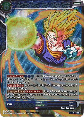 Bursting Energy Super Saiyan Vegito (P-014) [Promotion Cards] | Cracking-Singles