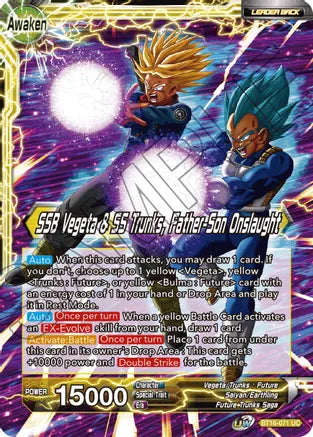 Trunks // SSB Vegeta & SS Trunks, Father-Son Onslaught (BT16-071) [Realm of the Gods] | Cracking-Singles