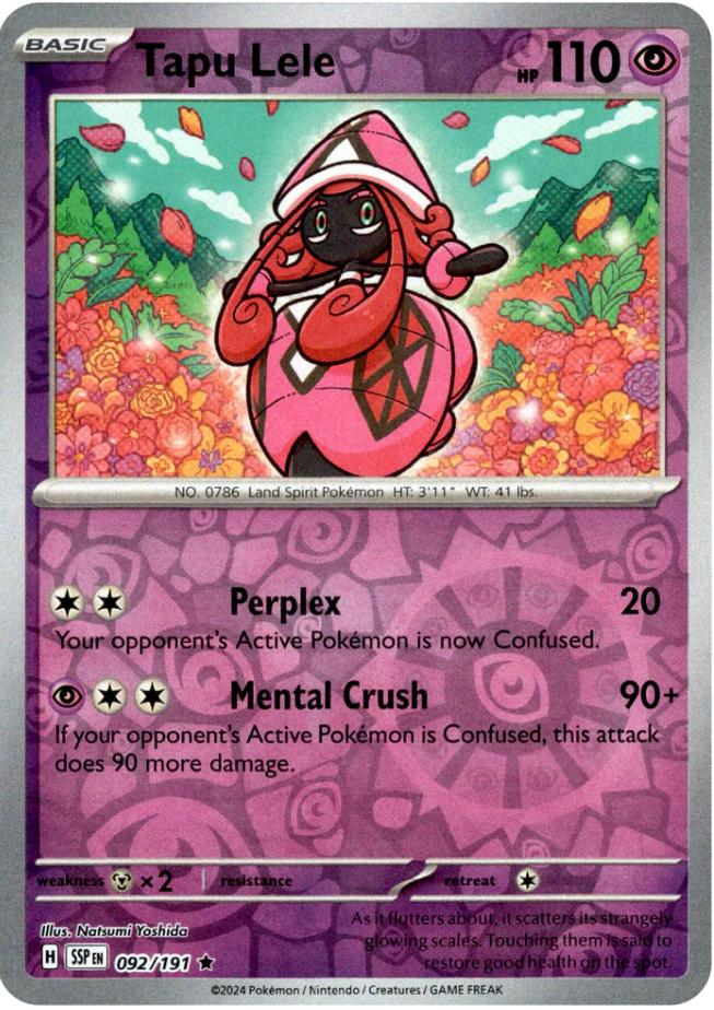 Tapu Lele (092/191) [Scarlet & Violet: Surging Sparks] | Cracking-Singles