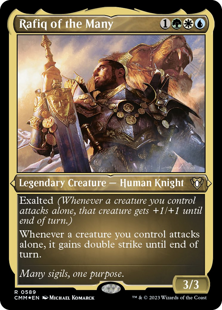 Rafiq of the Many (Foil Etched) [Commander Masters] | Cracking-Singles