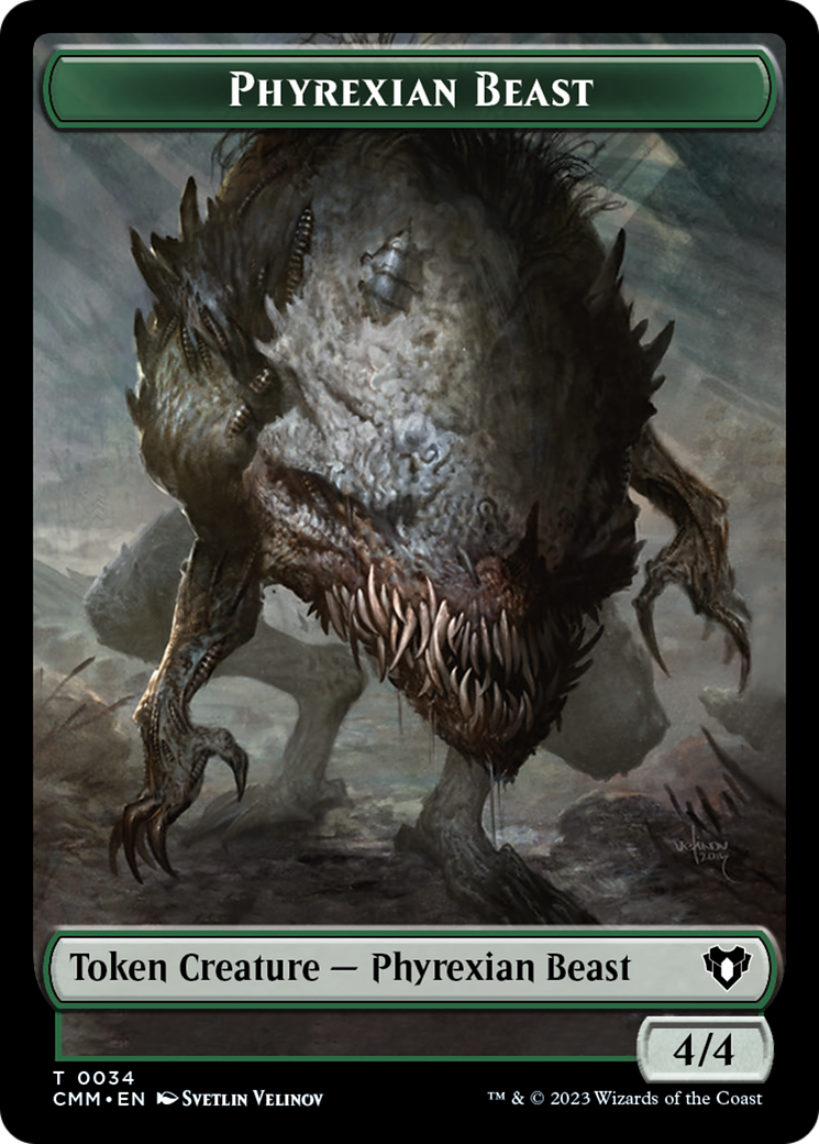 Phyrexian Beast Token [Commander Masters Tokens] | Cracking-Singles