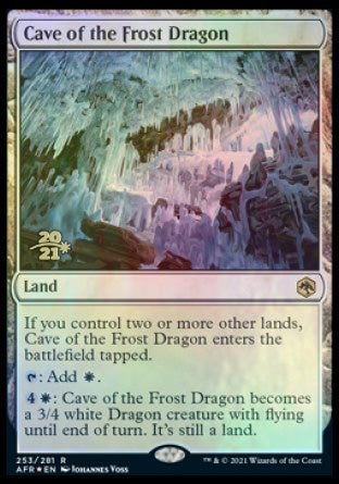 Cave of the Frost Dragon [Dungeons & Dragons: Adventures in the Forgotten Realms Prerelease Promos] | Cracking-Singles