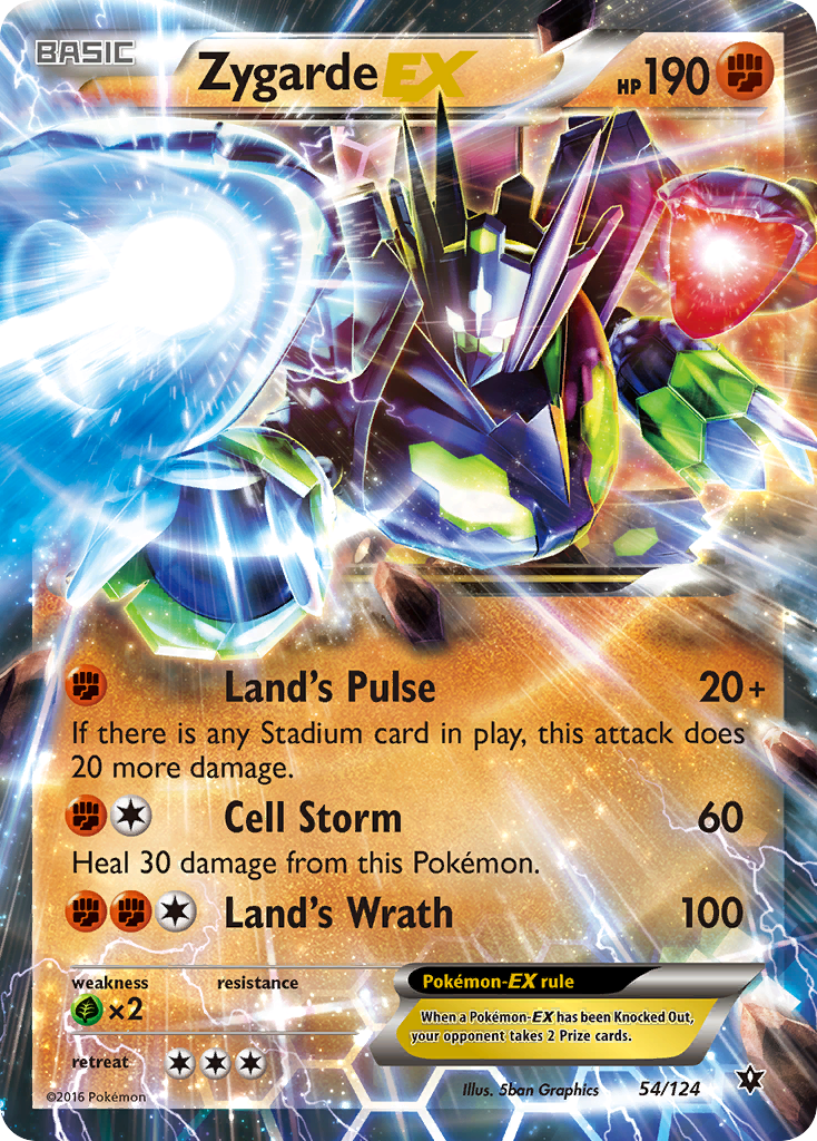 Zygarde EX (54/124) [XY: Fates Collide] | Cracking-Singles