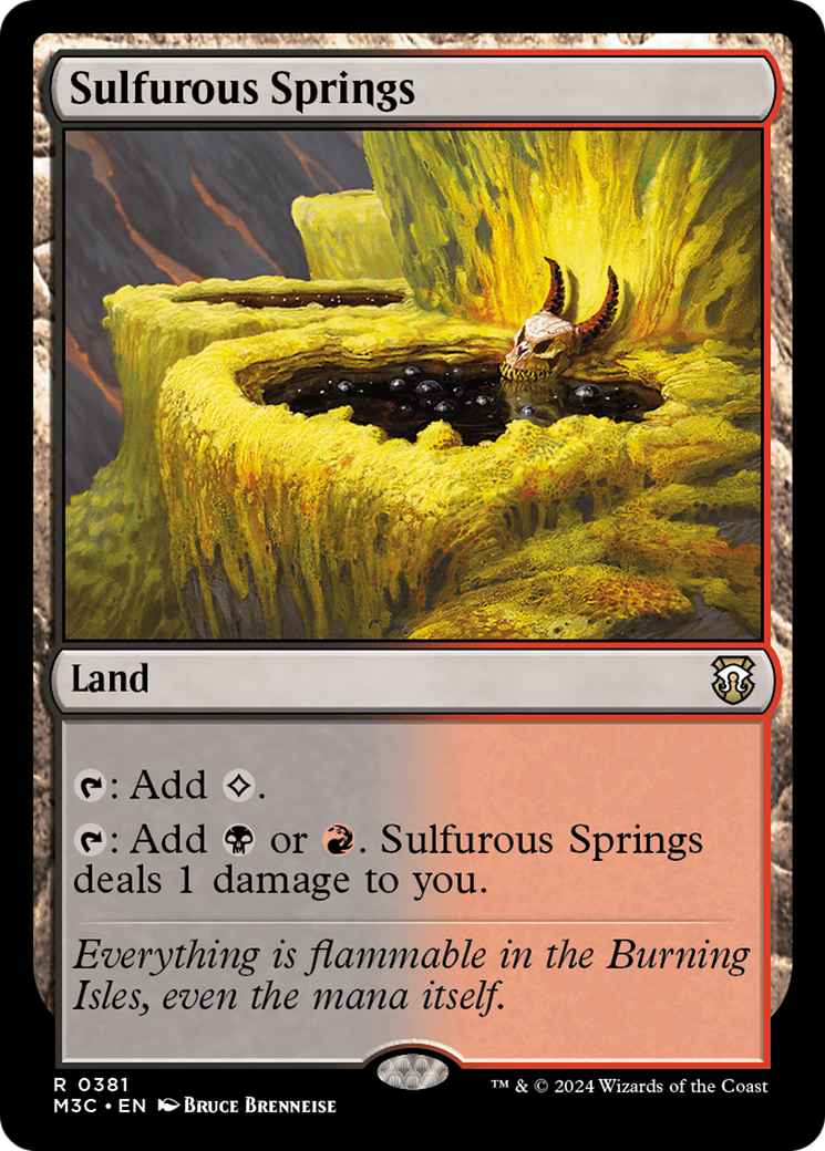 Sulfurous Springs (Ripple Foil) [Modern Horizons 3 Commander] | Cracking-Singles