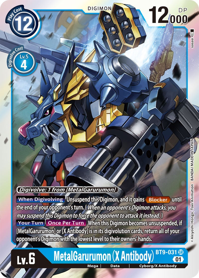 MetalGarurumon (X Antibody) [BT9-031] [X Record] | Cracking-Singles