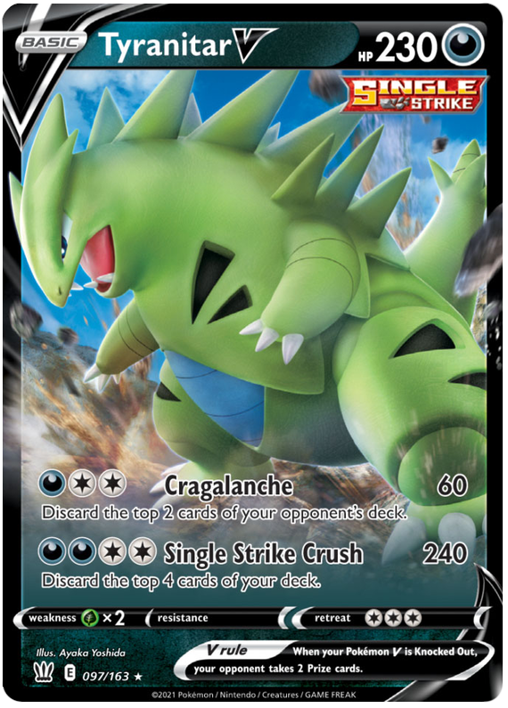 Tyranitar V (097/163) [Sword & Shield: Battle Styles] | Cracking-Singles