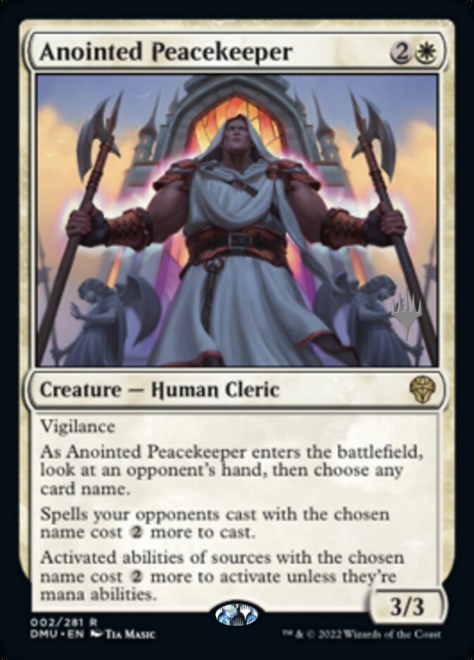 Anointed Peacekeeper (Promo Pack) [Dominaria United Promos] | Cracking-Singles