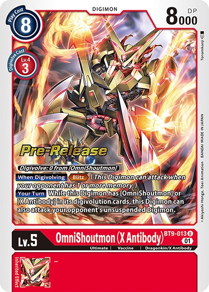 OmniShoutmon (X Antibody) [BT9-013] [X Record Pre-Release Promos] | Cracking-Singles