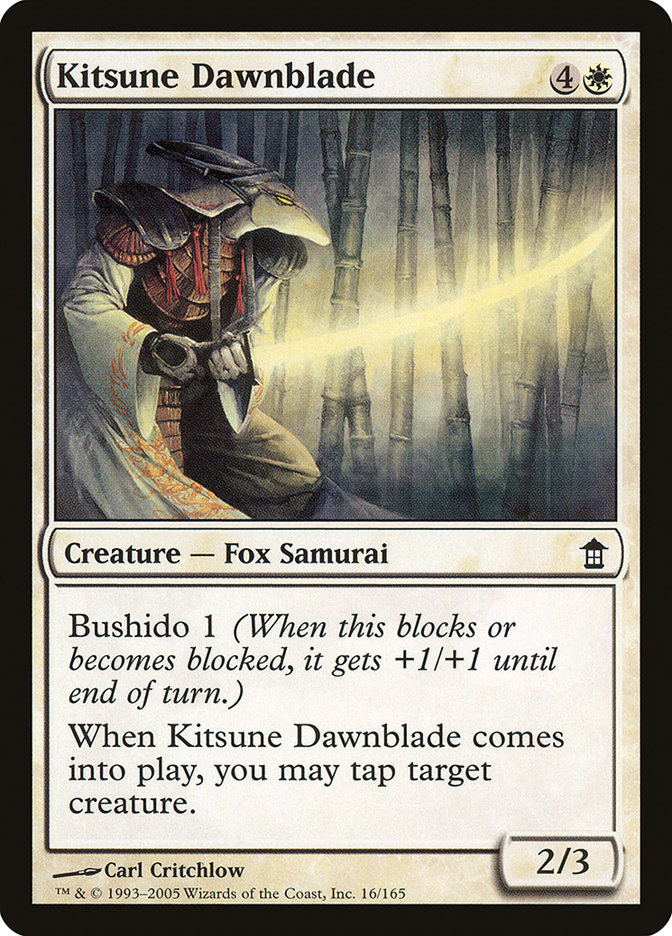 Kitsune Dawnblade [Saviors of Kamigawa] | Cracking-Singles