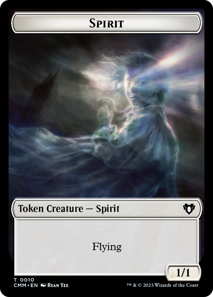 Spirit Token (10) [Commander Masters Tokens] | Cracking-Singles