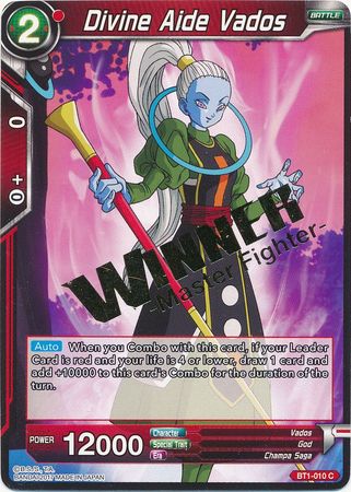 Divine Aide Vados (Winner Stamped) (BT1-010) [Tournament Promotion Cards] | Cracking-Singles