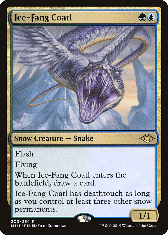 Ice-Fang Coatl [Modern Horizons] | Cracking-Singles