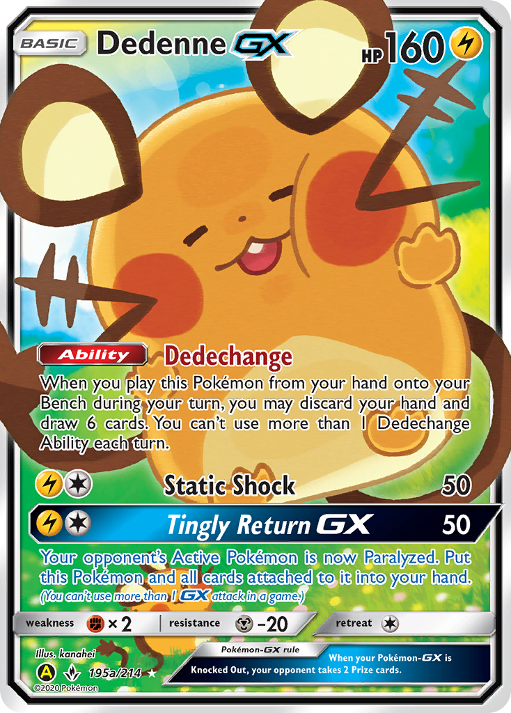 Dedenne GX (195a/214) [Alternate Art Promos] | Cracking-Singles