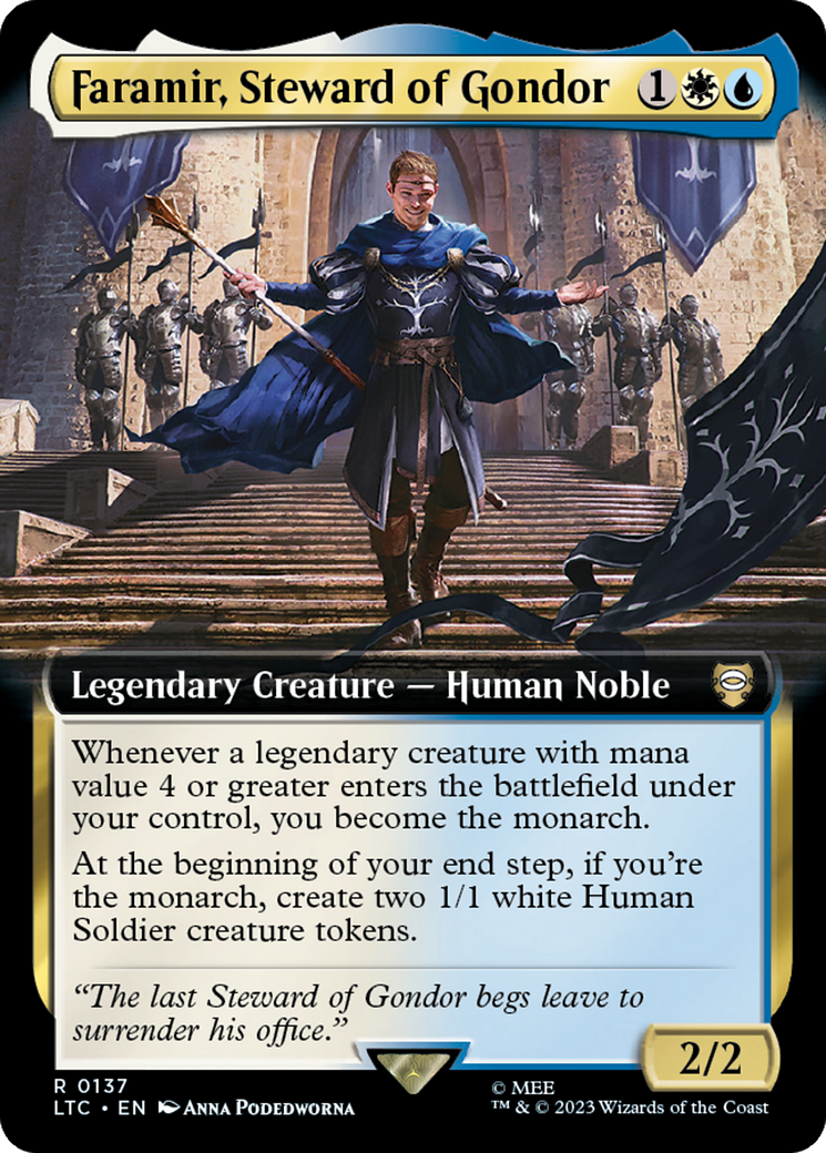 Faramir, Steward of Gondor (Extended Art) [The Lord of the Rings: Tales of Middle-Earth Commander] | Cracking-Singles