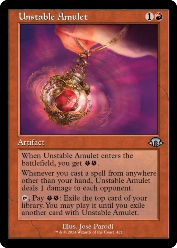 Unstable Amulet (Retro) [Modern Horizons 3] | Cracking-Singles