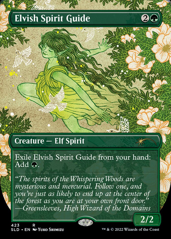 Elvish Spirit Guide (Borderless) [Secret Lair Drop Series] | Cracking-Singles