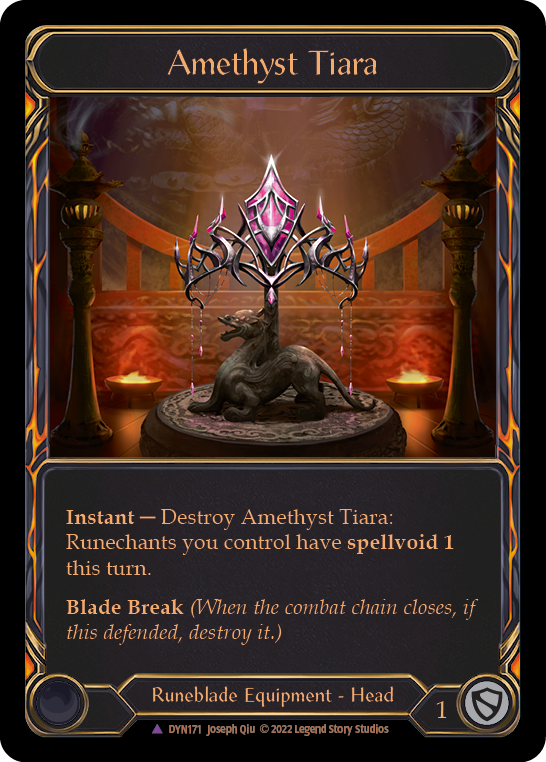 Amethyst Tiara (Marvel) [DYN171] (Dynasty)  Cold Foil | Cracking-Singles