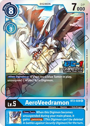 AeroVeedramon [BT2-028] (DC-1 Grand Prix) [Release Special Booster Promos] | Cracking-Singles