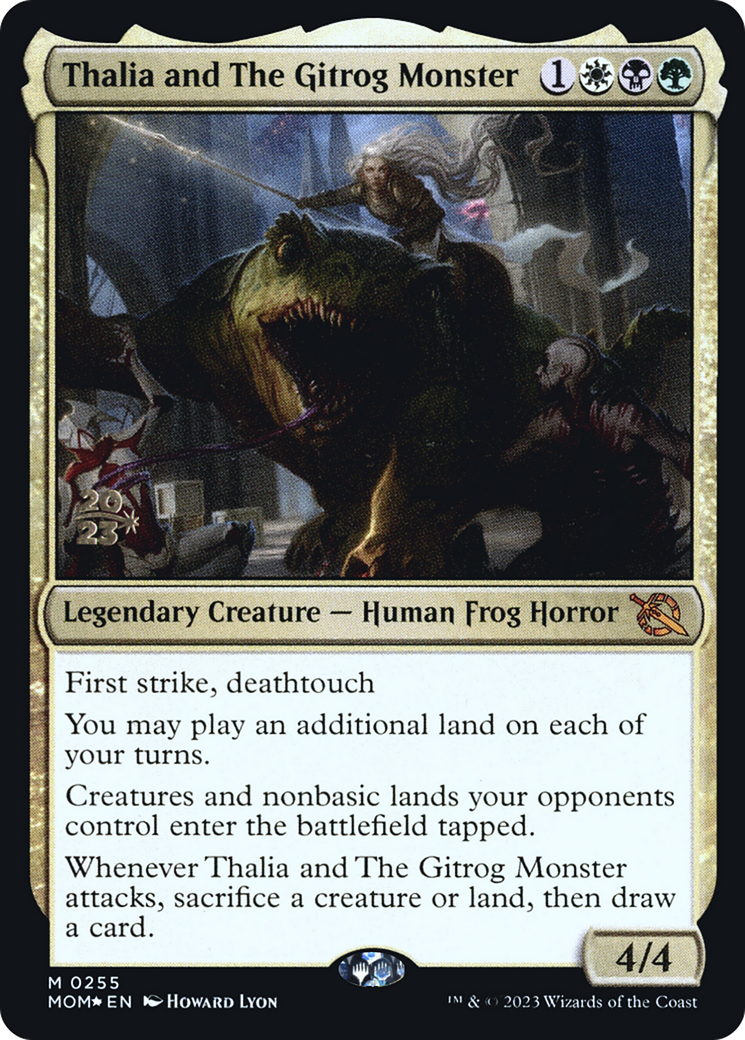 Thalia and The Gitrog Monster [March of the Machine Prerelease Promos] | Cracking-Singles