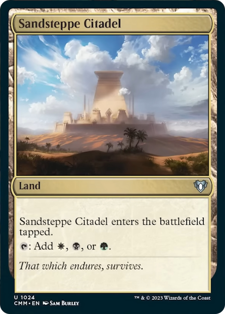 Sandsteppe Citadel [Commander Masters] | Cracking-Singles