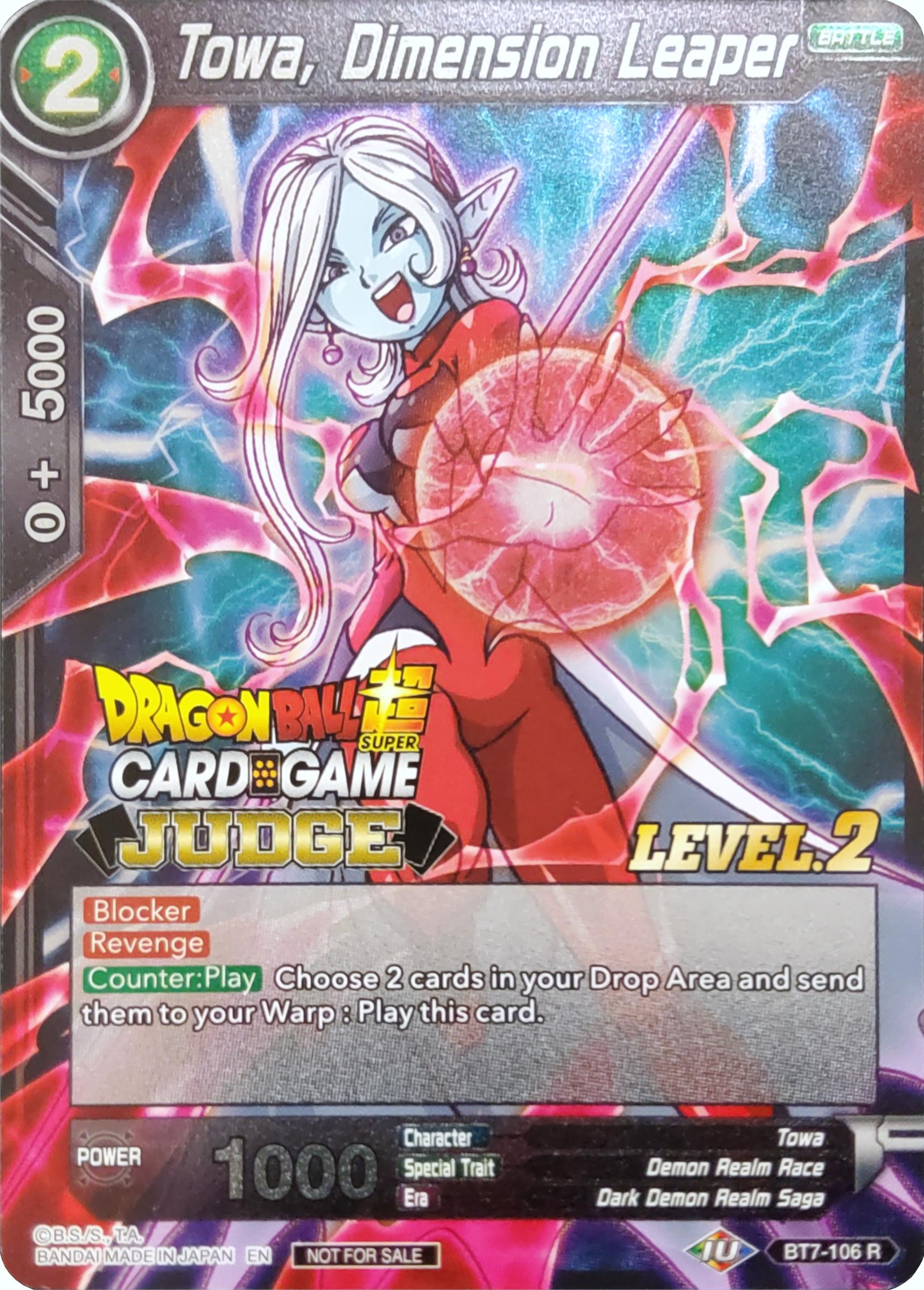 Towa, Dimension Leaper (Level 2) (BT7-106) [Judge Promotion Cards] | Cracking-Singles