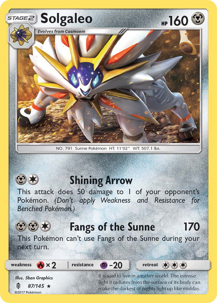 Solgaleo (87/145) [Sun & Moon: Guardians Rising] | Cracking-Singles