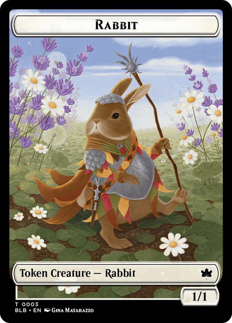 Rabbit // Poison Counter Double-Sided Token [Bloomburrow Commander Tokens] | Cracking-Singles