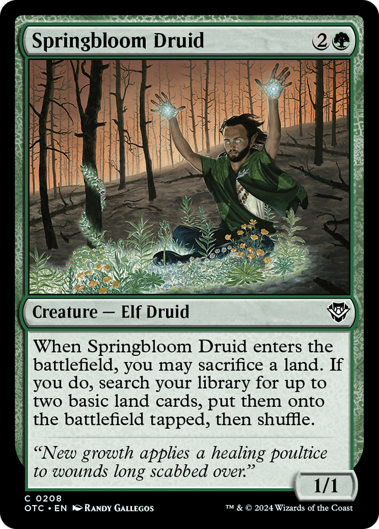 Springbloom Druid [Outlaws of Thunder Junction Commander] | Cracking-Singles