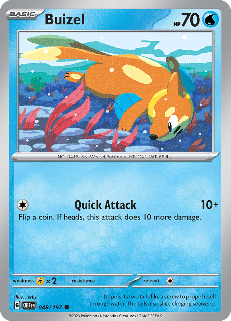 Buizel (048/197) [Scarlet & Violet: Obsidian Flames] | Cracking-Singles