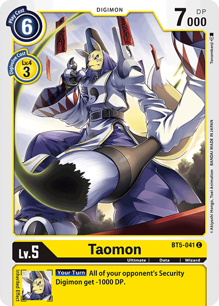 Taomon [BT5-041] [Battle of Omni] | Cracking-Singles